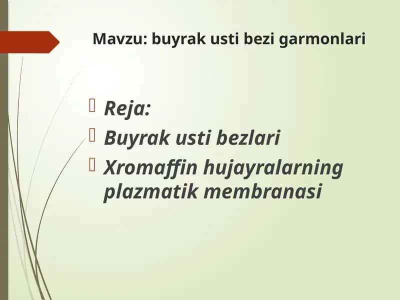 Buyrak usti bezi garmonlari