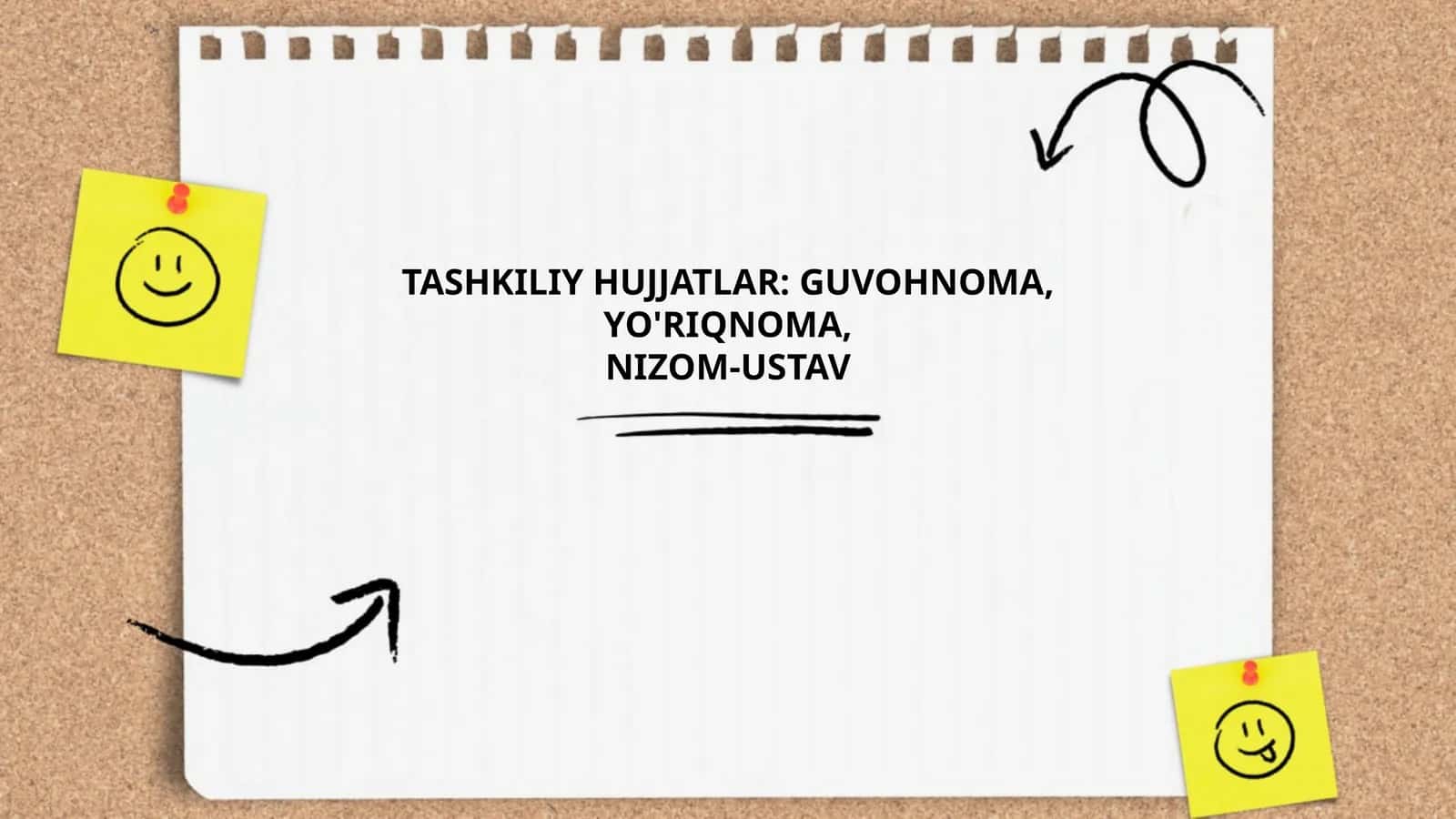 Tashkiliy hujjatlarning ahamiyati