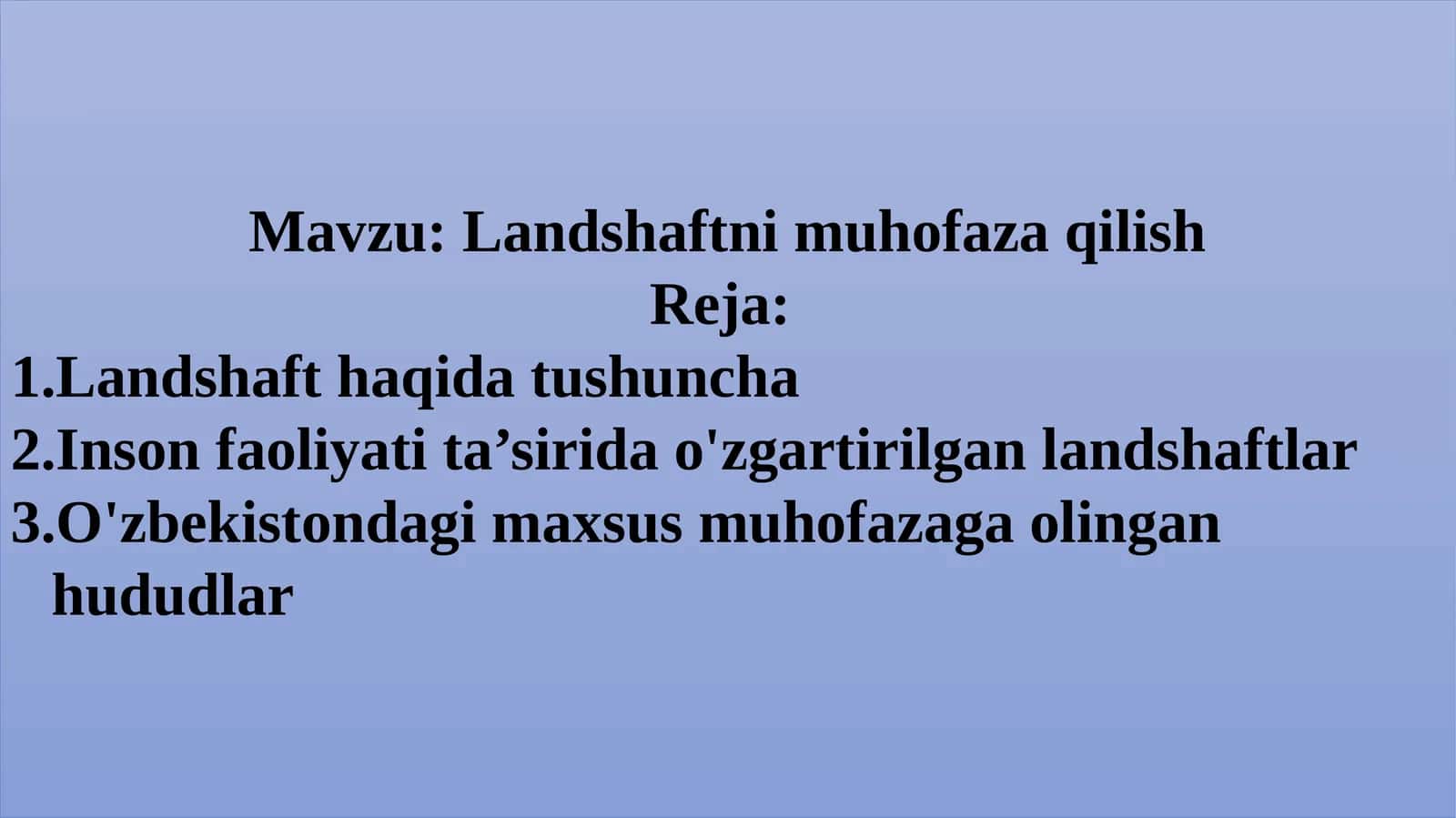 Landshaftni muhofaza qilish