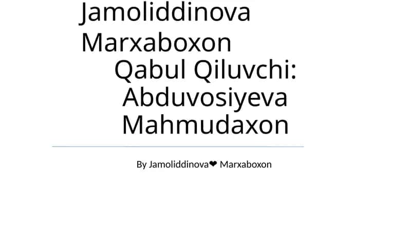 Xorijiy Mamlakatlarda Maktabgacha Taʼlim Tizimini OʻRganish Va Tahlil Qilish