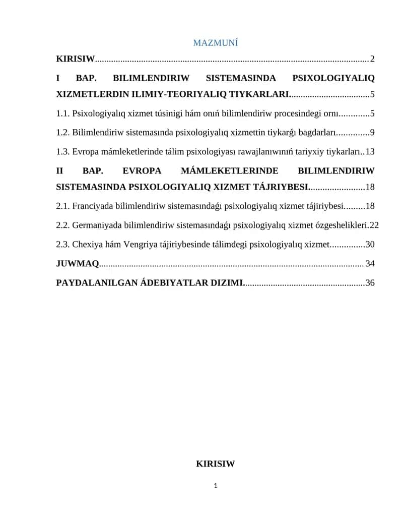 Tálim sistemasında psixologiyalıq xizmet