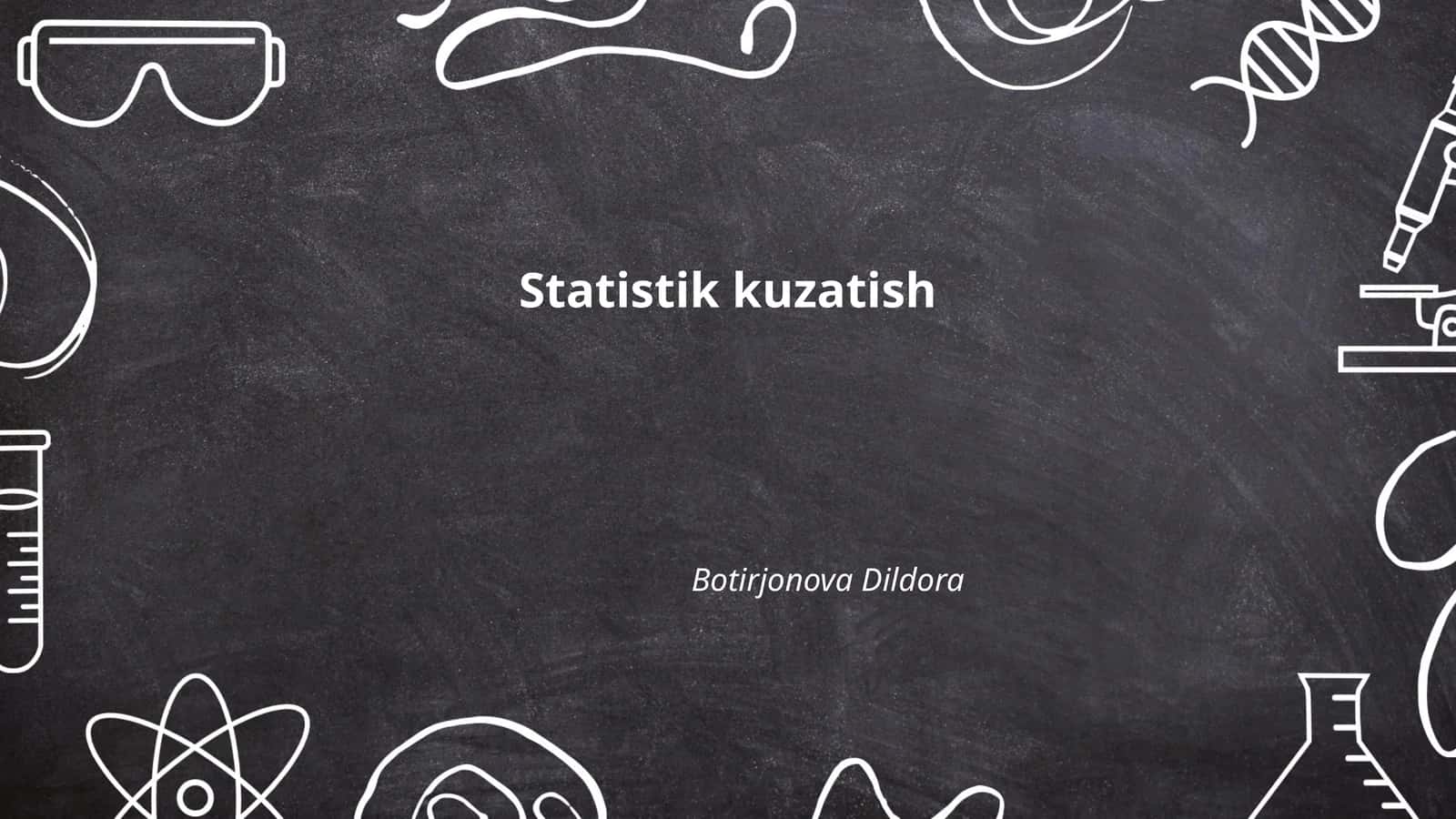 Statistik kuzatish