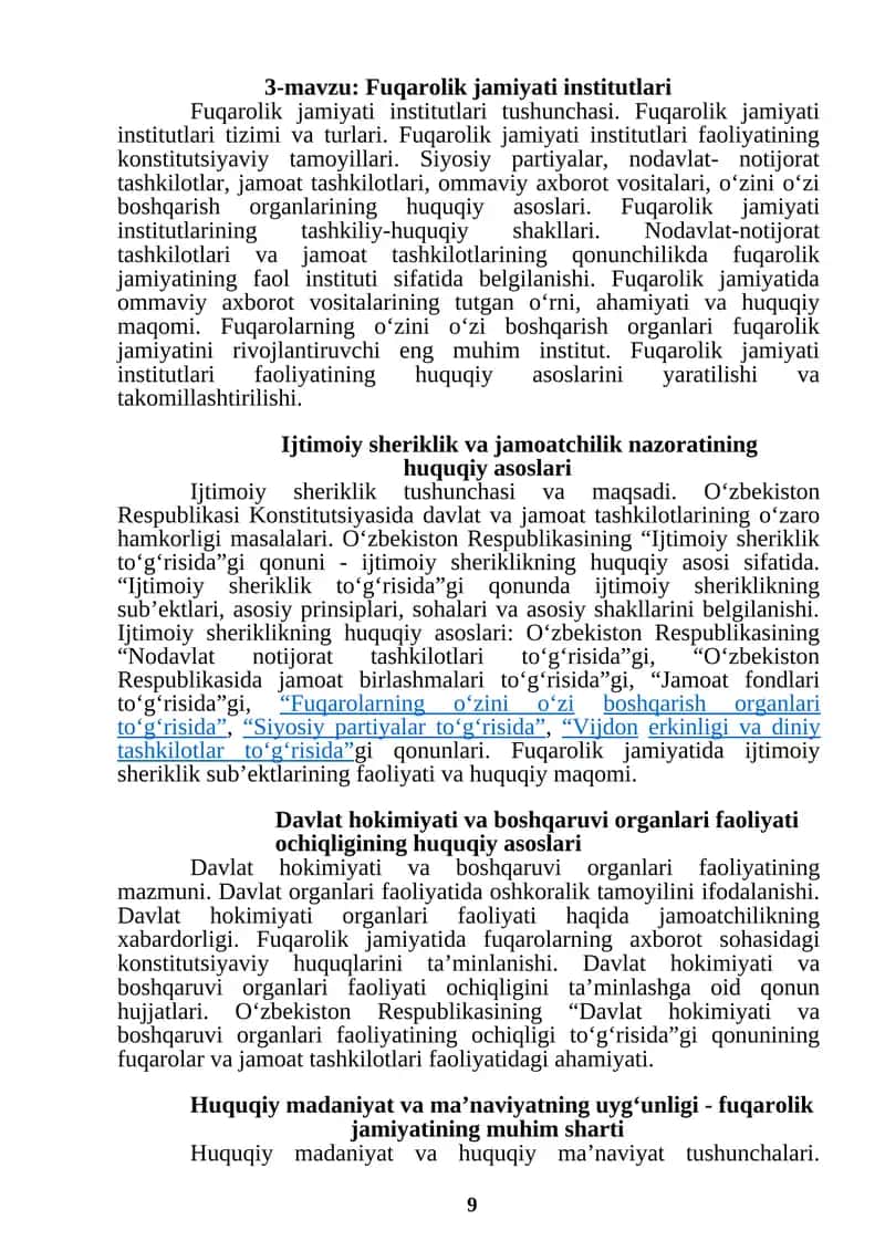 Fuqarolik jamiyati institutlari