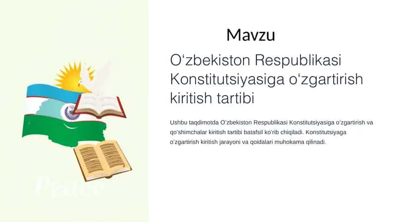Konstitutsiyaga oʻzgartirish kiritish tartibi