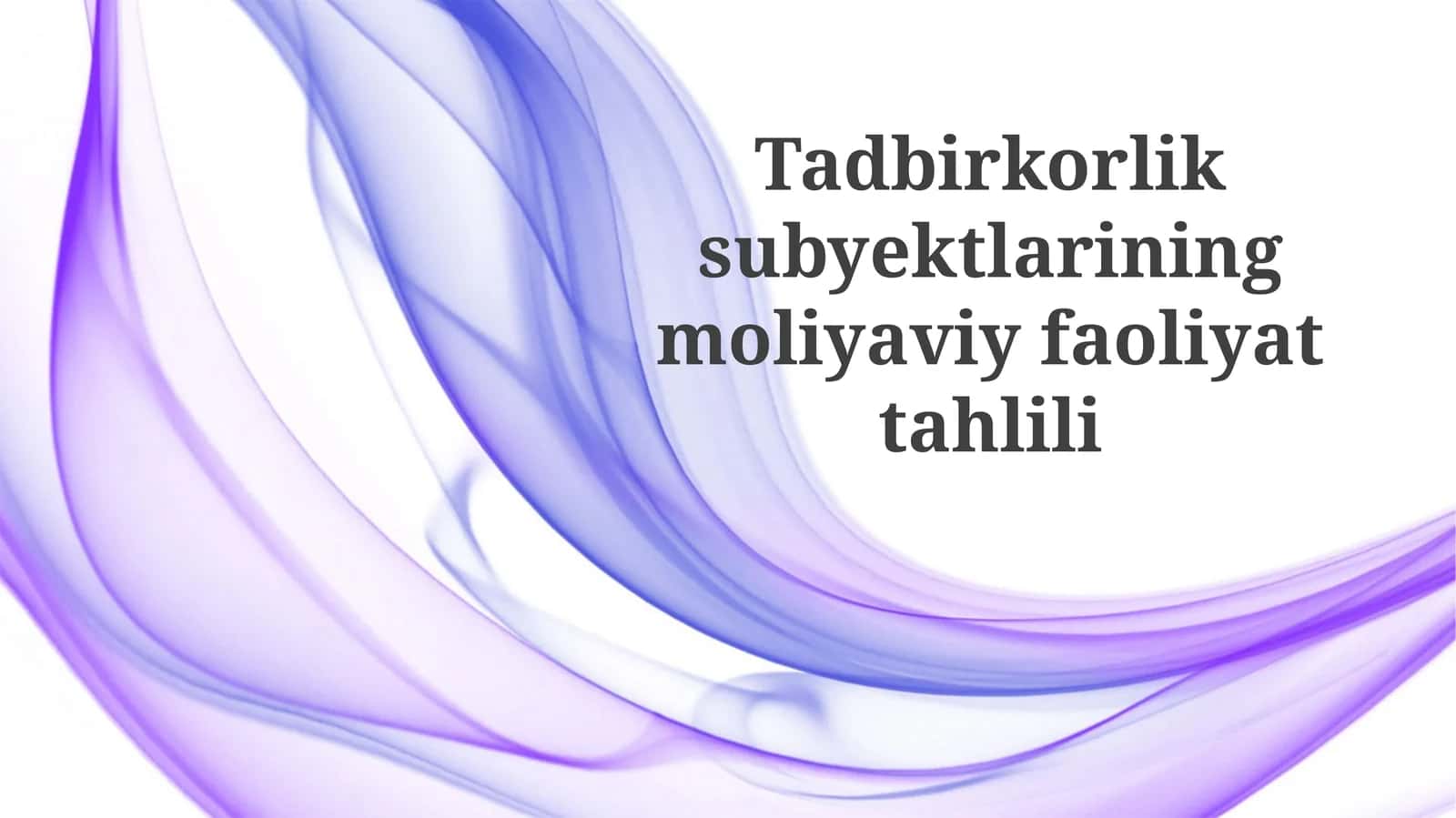 Moliyaviy hisobot tahlili
