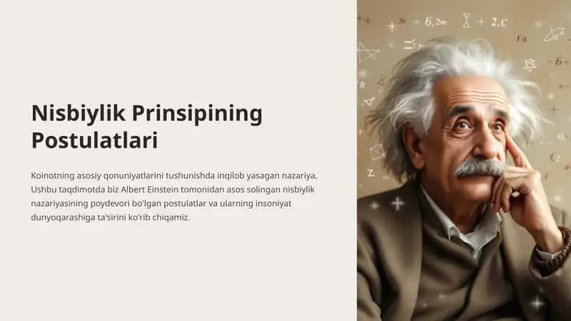 Nisbiylik Prinsipining Postulatlari