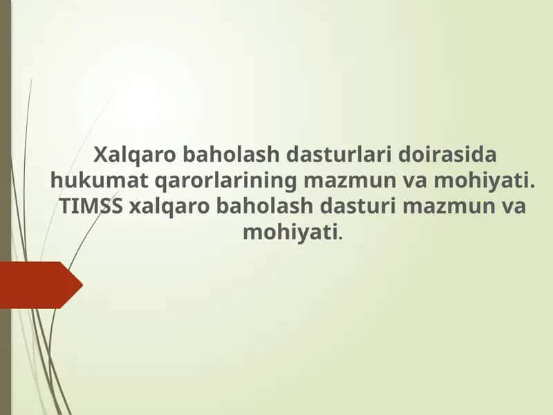Xalqaro baholash dasturlari