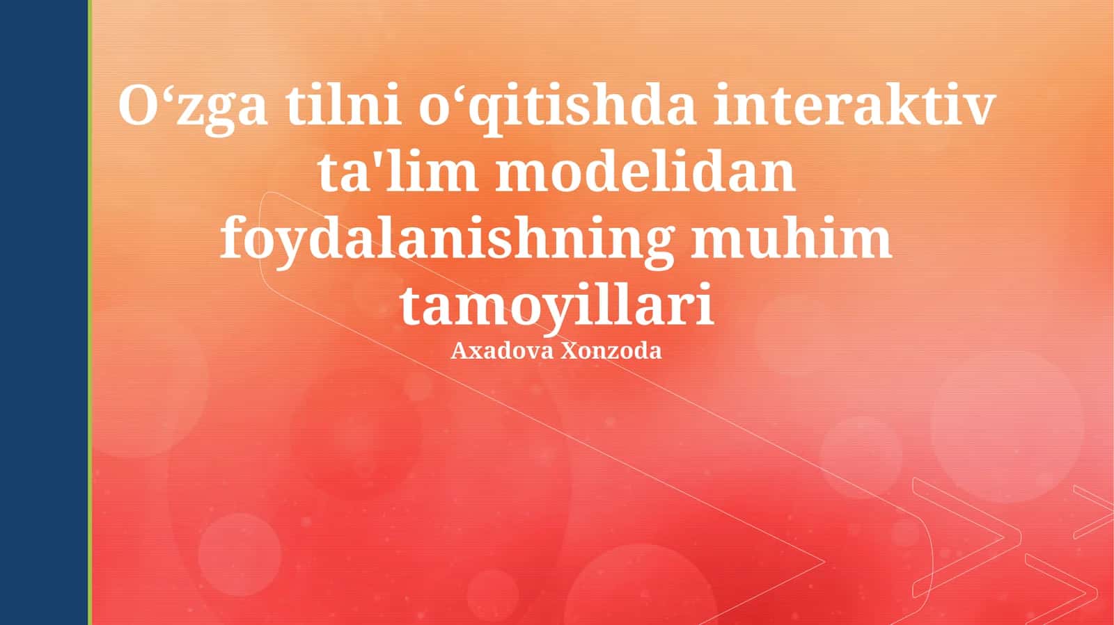 Interaktiv Oʻquv Modeli