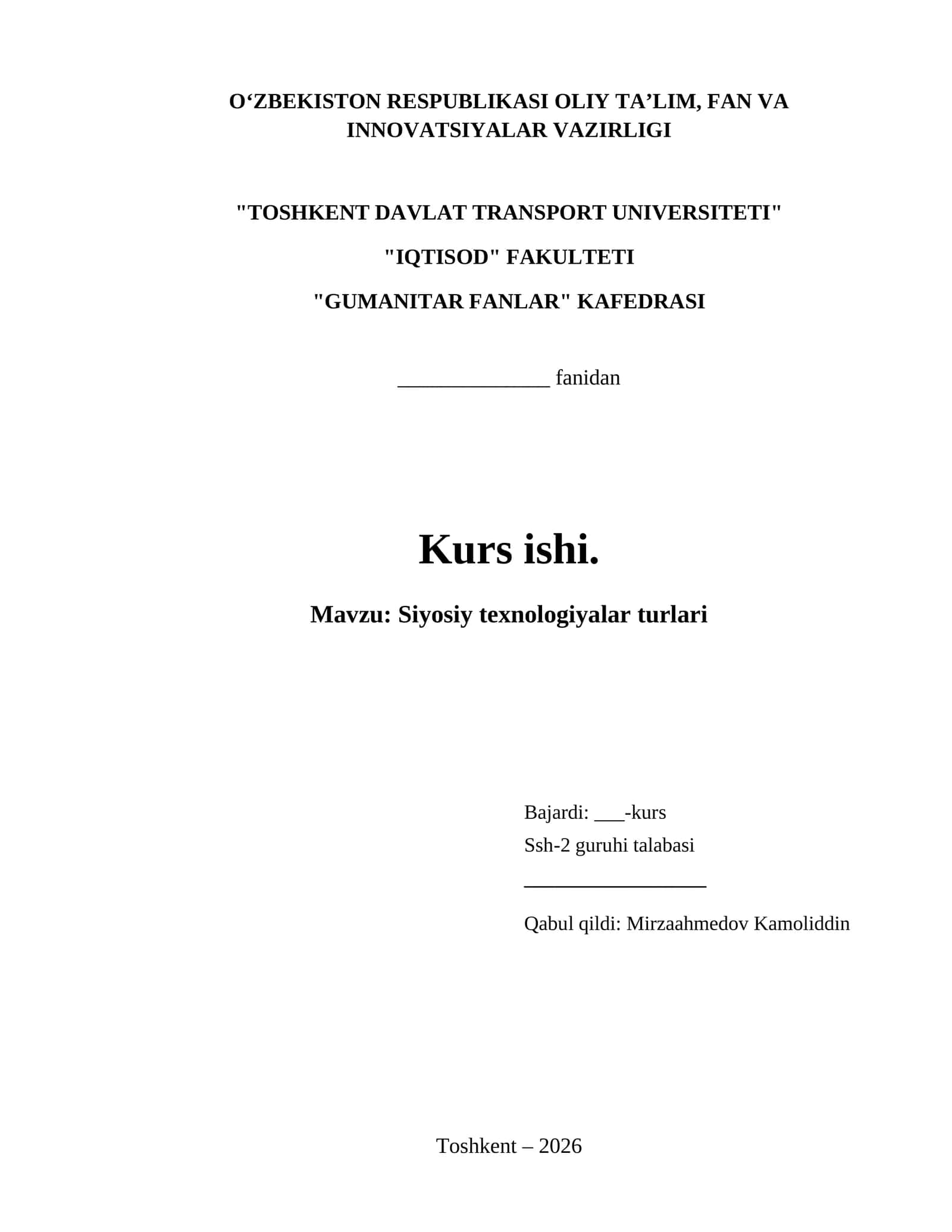 Siyosiy texnologiyalar turlari