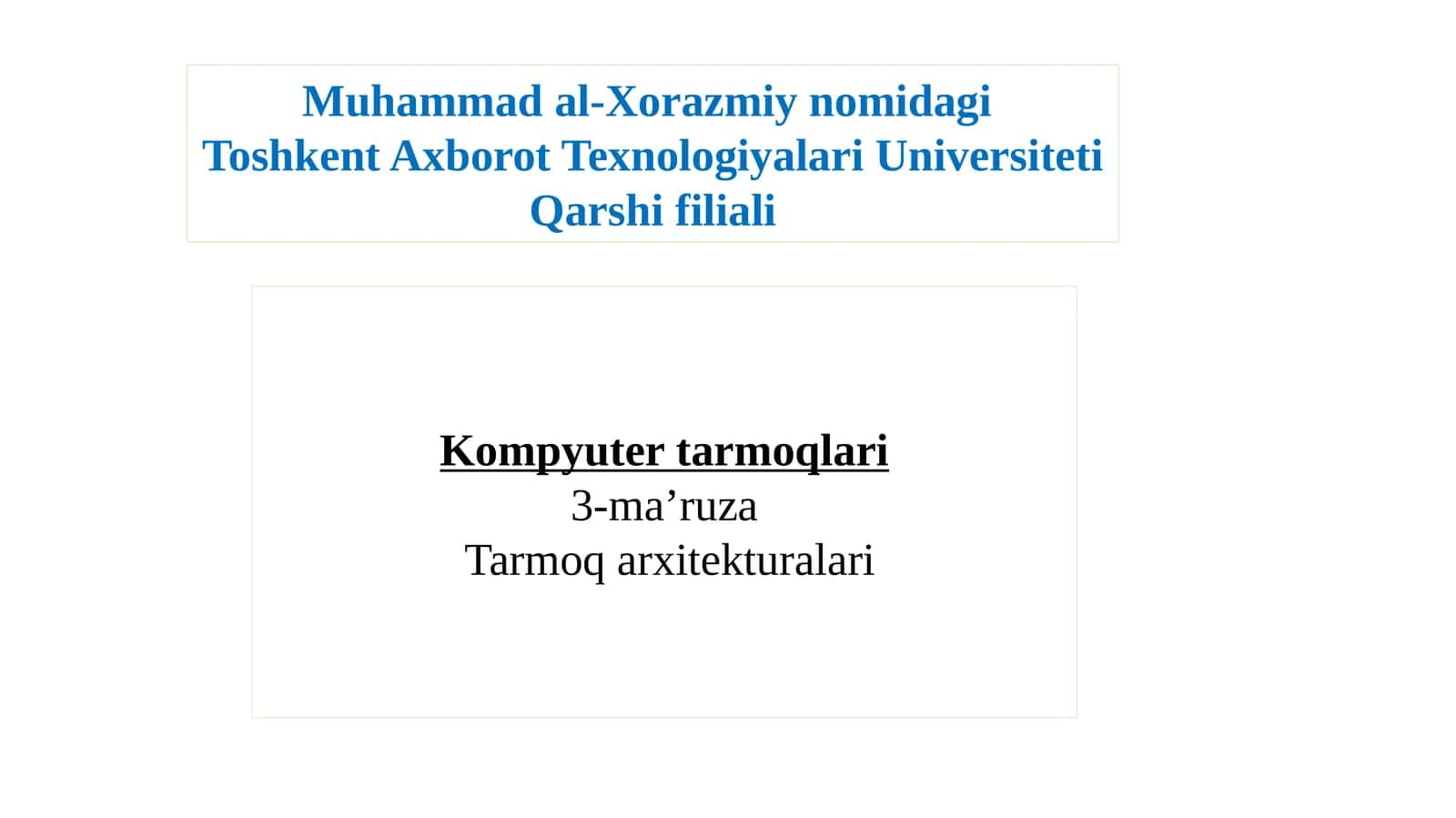 Kompyutertarmoqlari