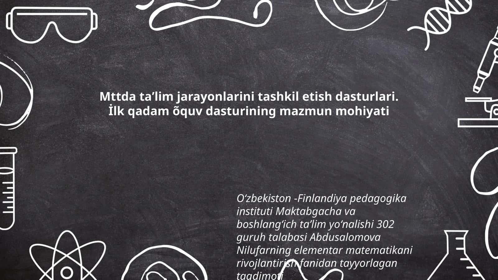 Elementar matematika taqdimoti