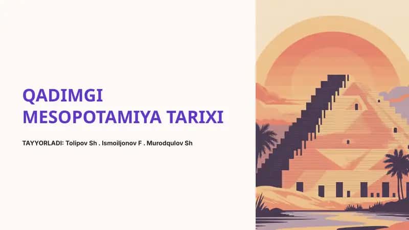 QADIMGI MESOPOTAMIYA TARIXI