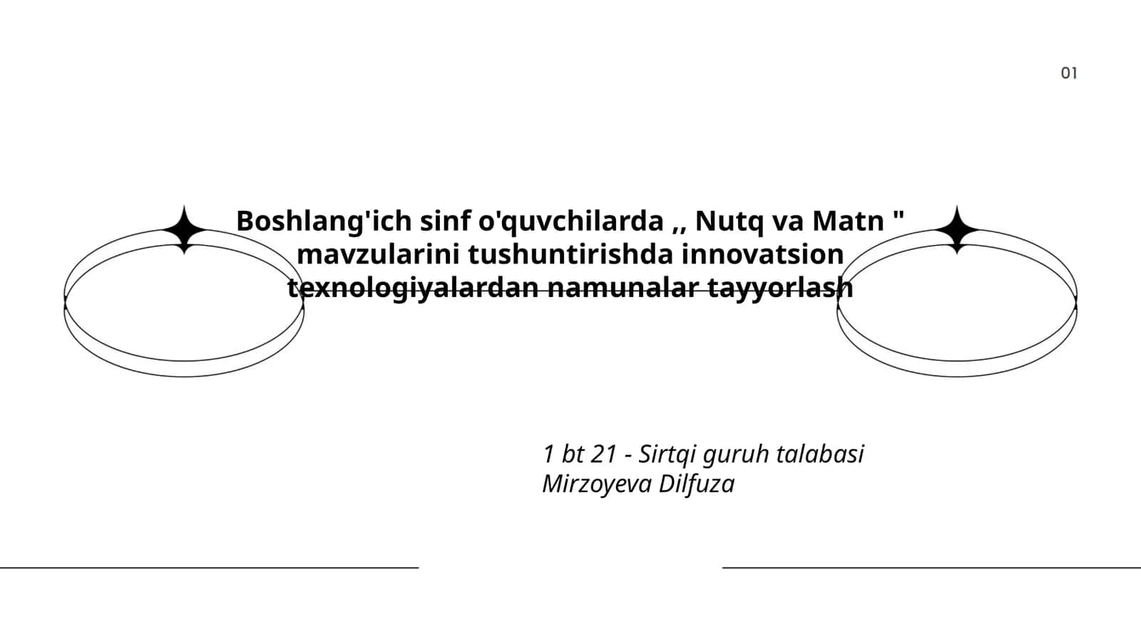 Nutq va Matn mavzularini tushuntirish