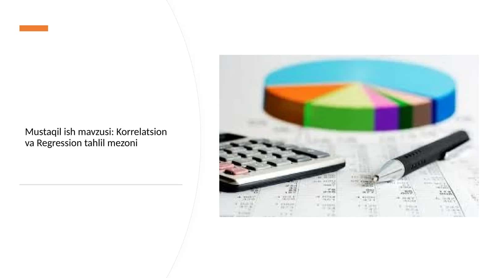 Korrelatsion va Regression tahlil mezoni
