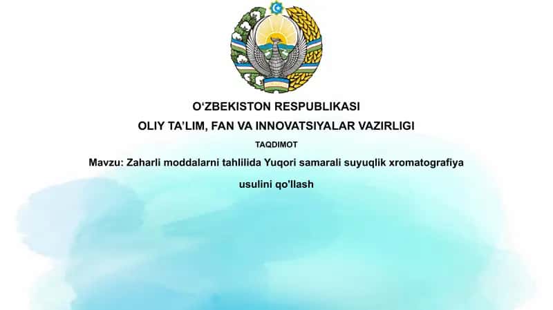 Yuqori Samarali Suyuqlik Xromatografiyasi (HPLC)