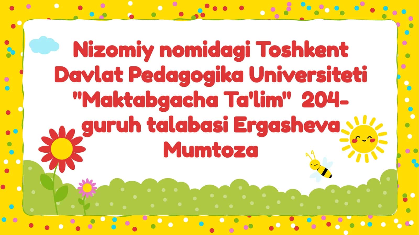 Maktabgacha Ta'lim