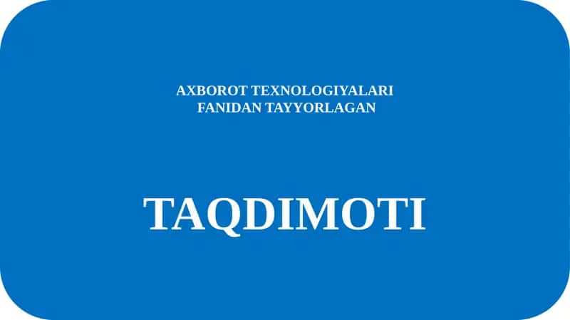 Elektron jadvalli dastur