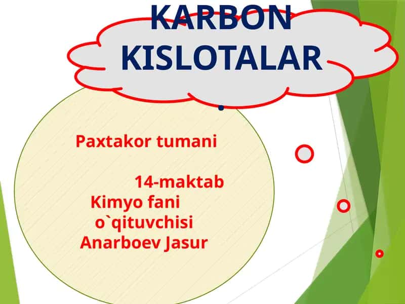 KARBON KISLOTALAR