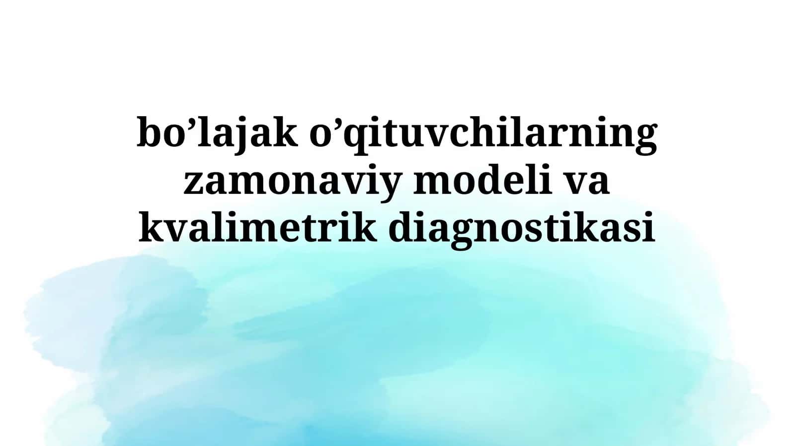 Zamonaviy Model