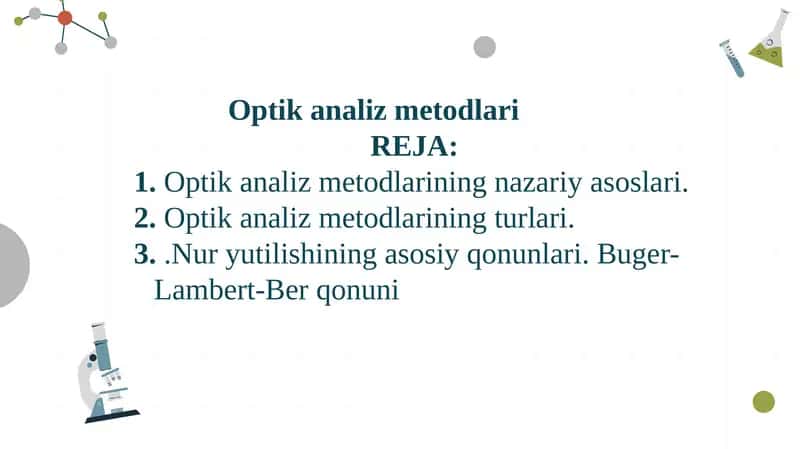 Optikanalizmetodlari