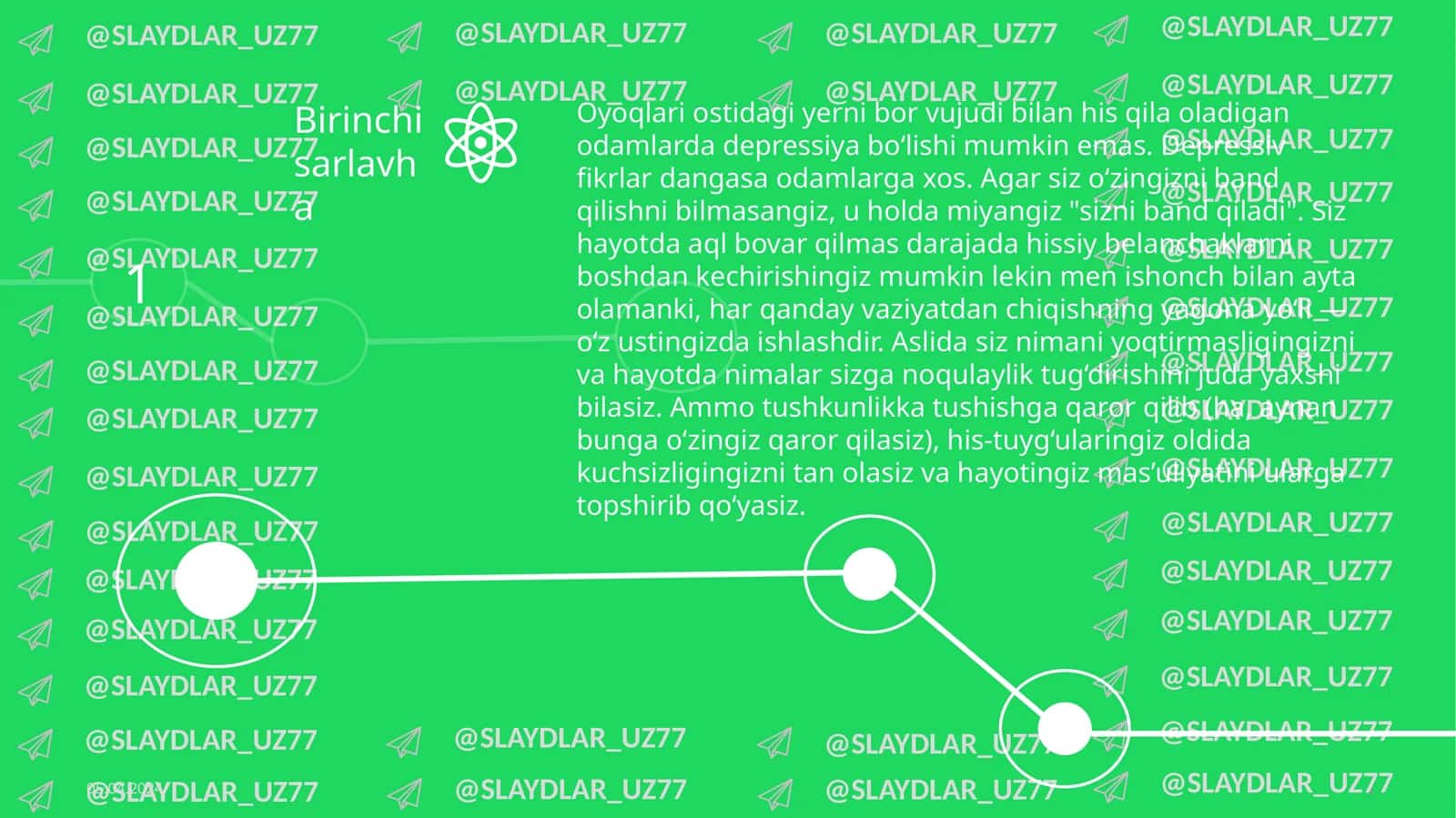 Depressiya bilan boshqarish