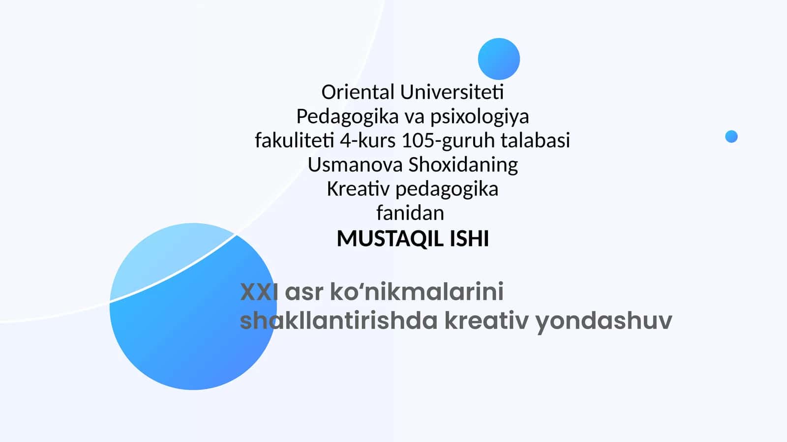 XXİ ASR KONİKMALARİNİ SHAKLLANTİRİSH