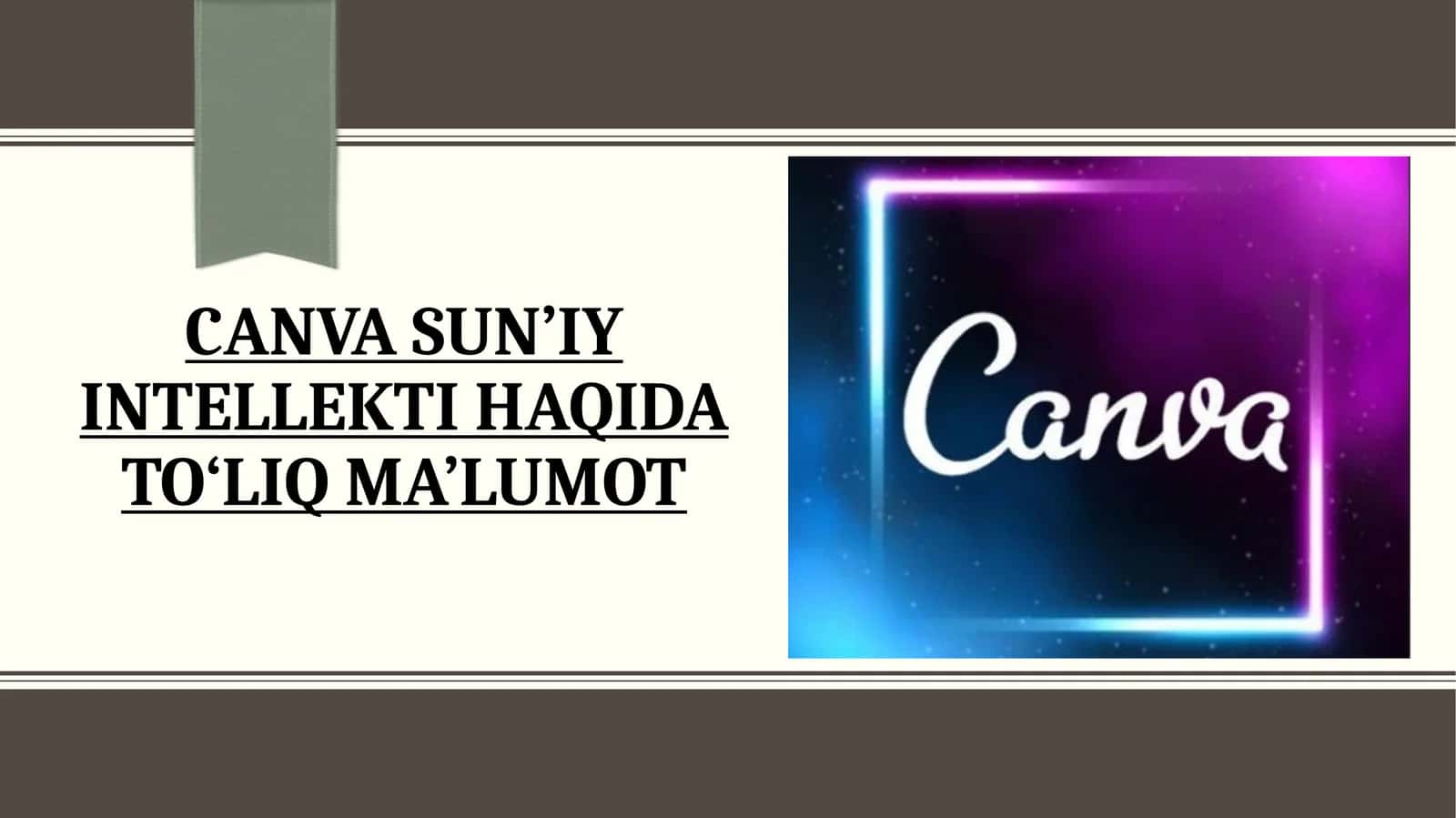 Canva sun’iy intellekti