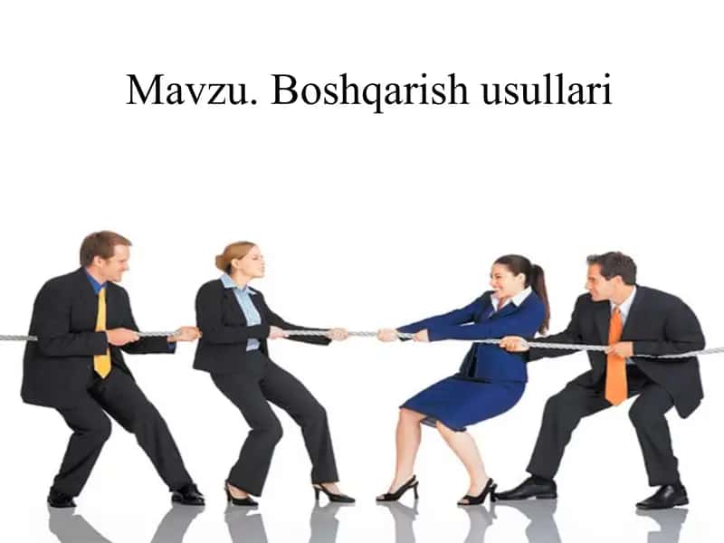 Boshqarish usullari