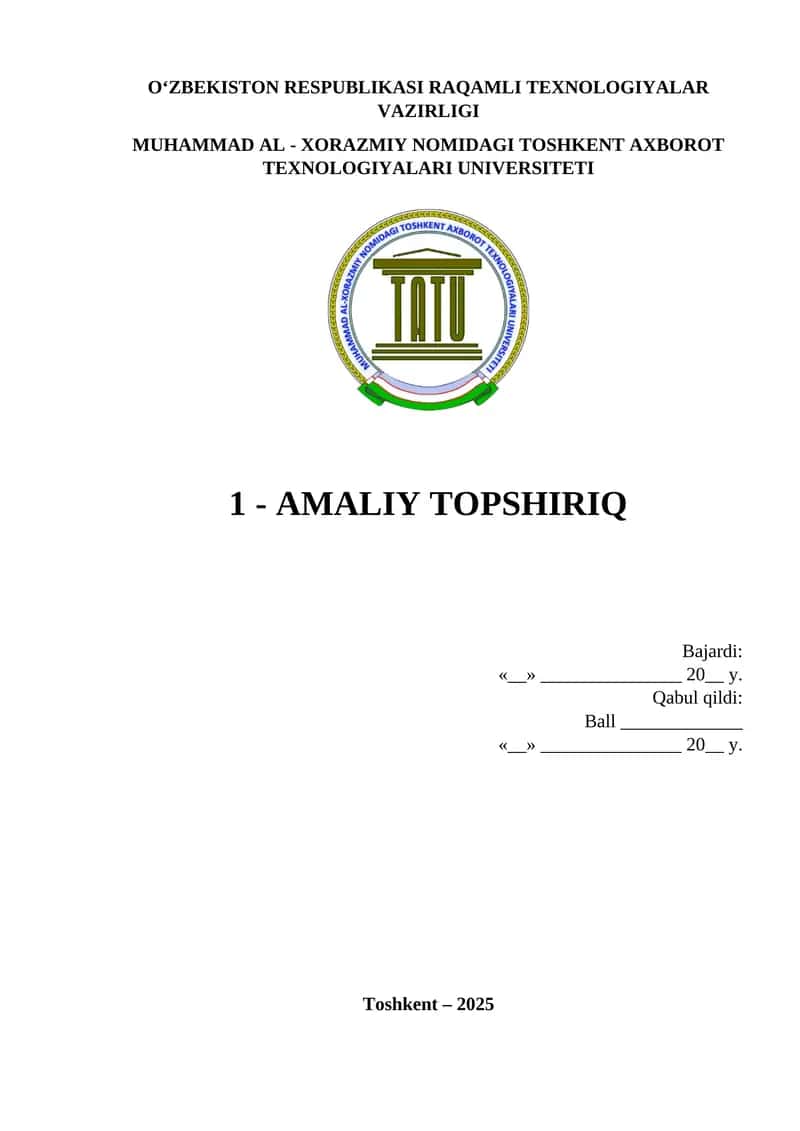 AMALIY TOPSHIRIQ Axborot qidiruv tizimlarida hujjatlarni tartiblash, Parametrik va zona indekslari, vaznli zona reytingi
