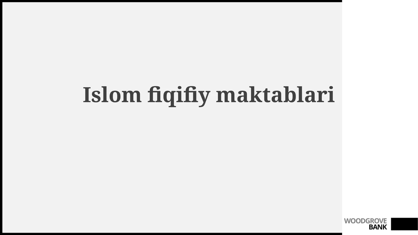 Islomfiqifiymaktablari