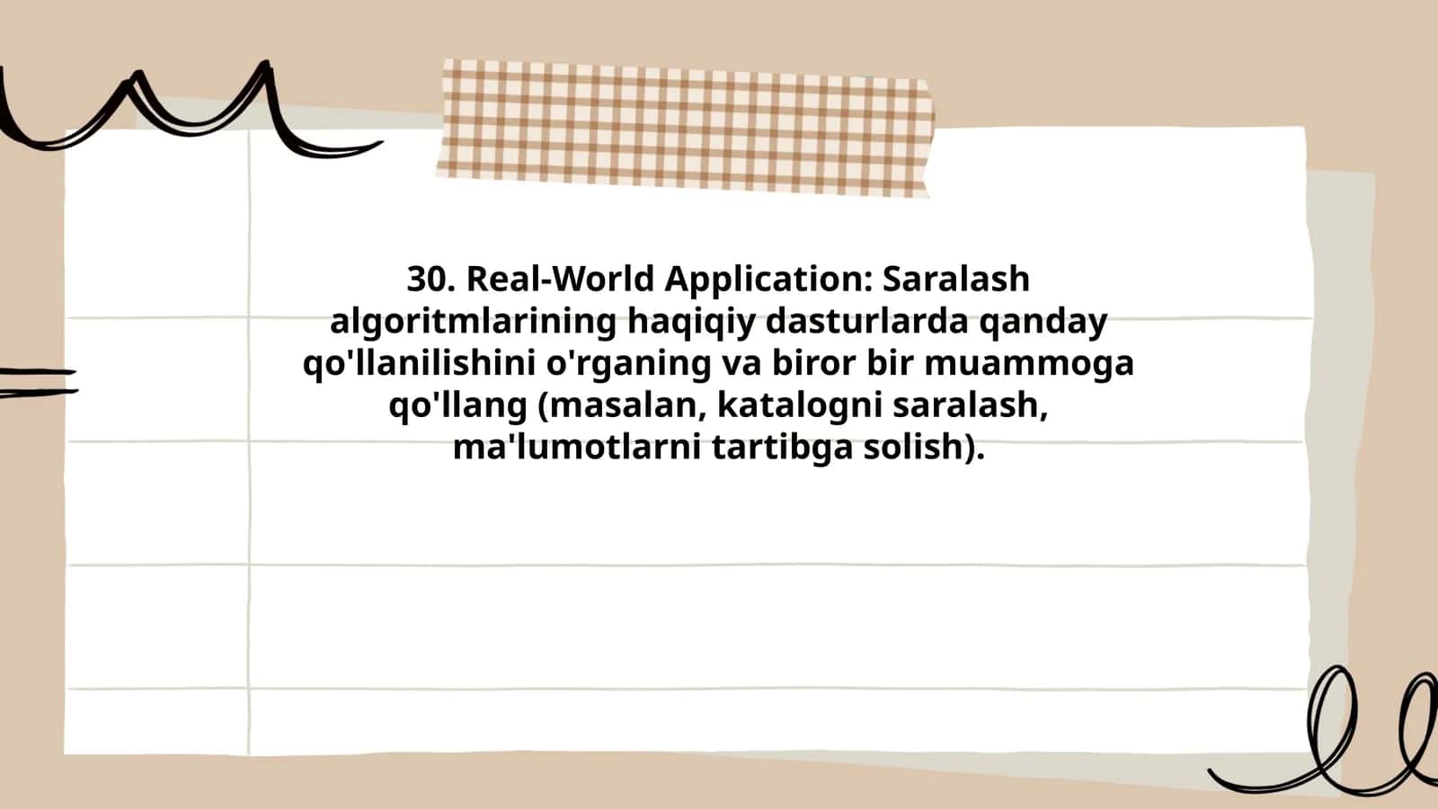Real-World Application
