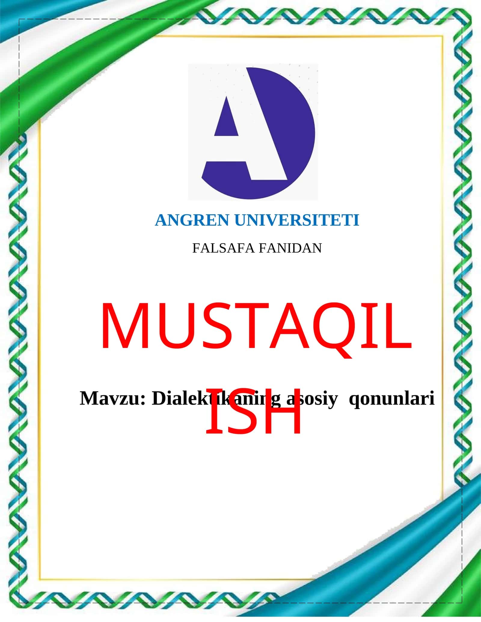 Dialektikaning asosiy qonunlari
