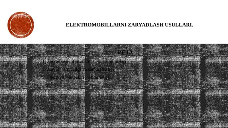 Elektromobillarni zaryadlash usullari.