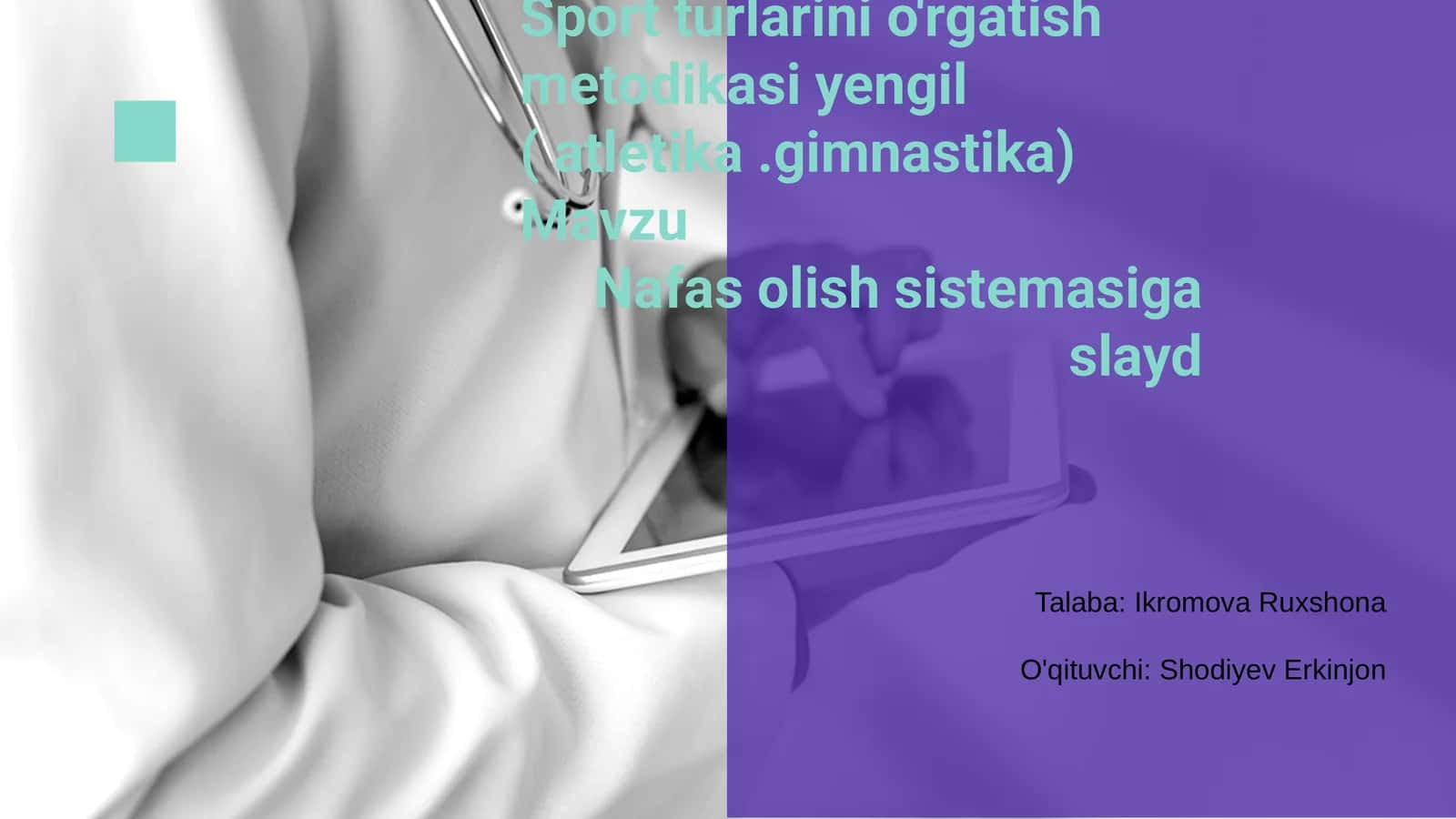 Sport turlarini o'rgatish metodikasi yengil (atletika.gimnastika)