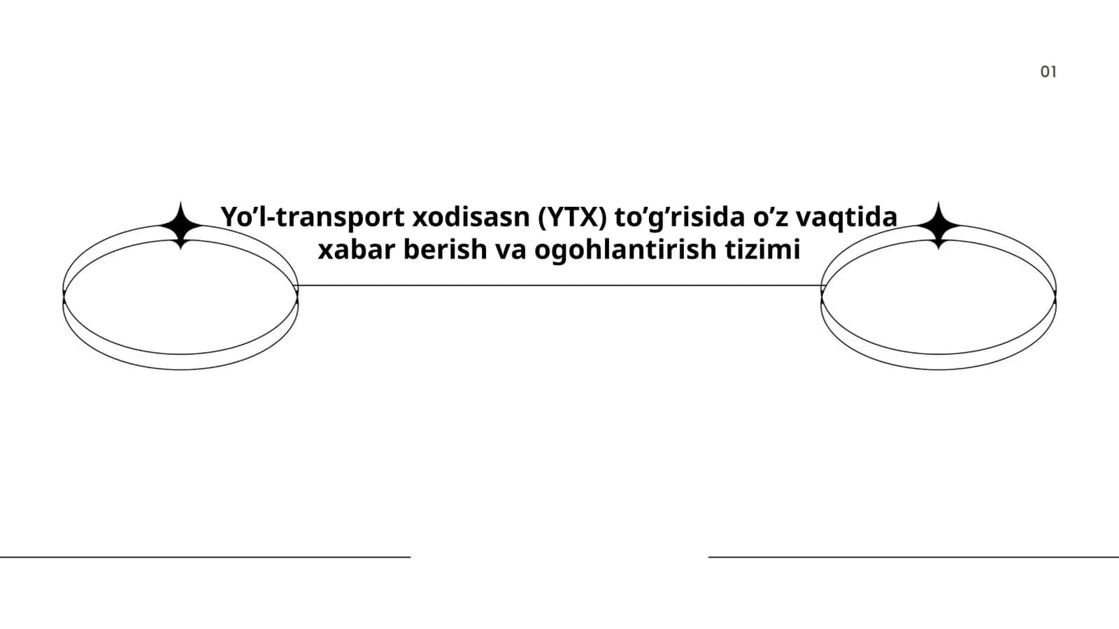 Yo’l-transport xodisasn (YTX) to’g’risida o’z vaqtida xabar berish va ogohlantirish tizimi