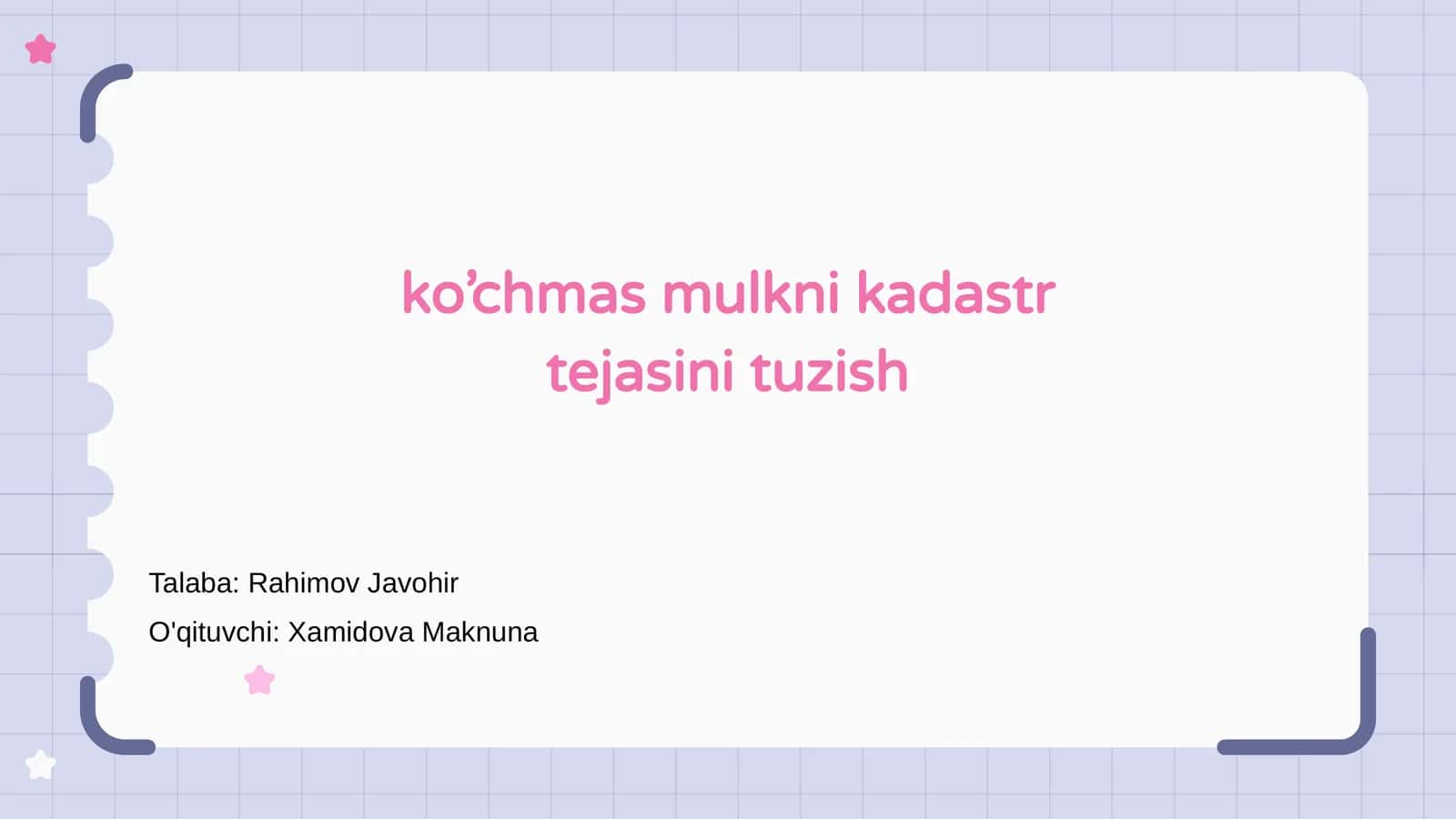 Kadastr Tekshiriya