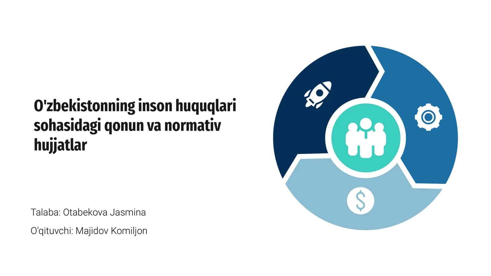 O'zbekistonning inson huquqlari sohasidagi qonun va normativ hujjatlar