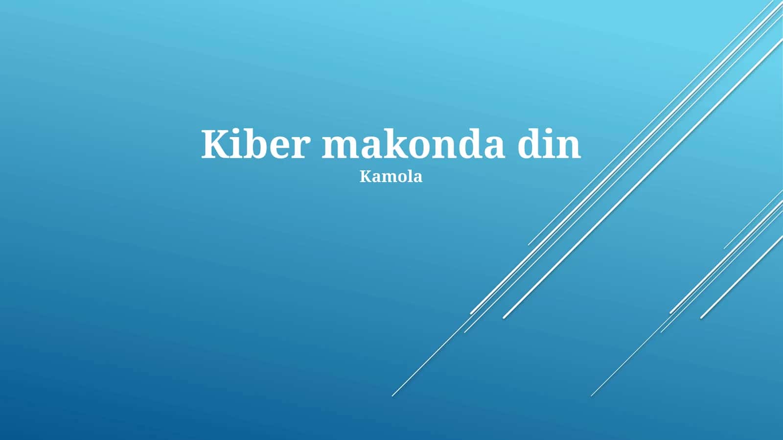Kiber makonda din