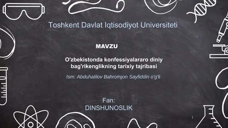 O'zbekistonda konfessiyalararo diniy bag'rikenglikning tarixiy tajribasi