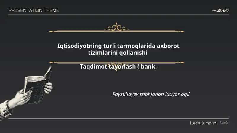Banklarda axborot tizimlarini qollash