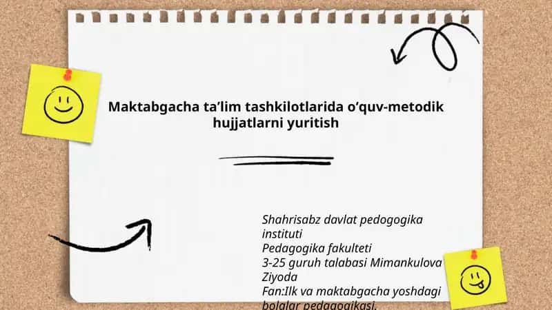 Ilk va maktabgacha yoshdagi bolalar pedagogikasi
