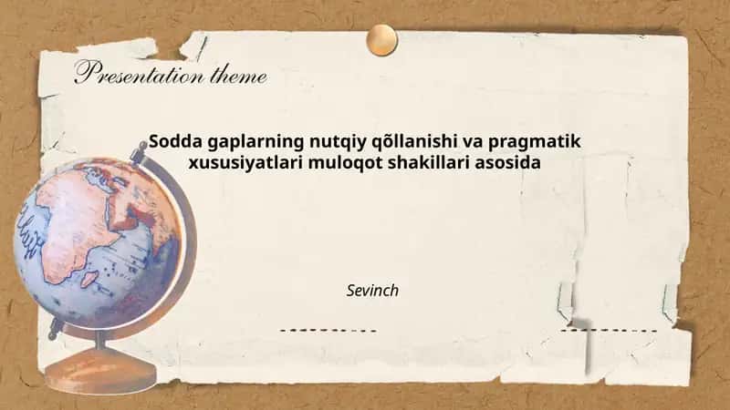 Sodda gaplarning nutqiy qõllanishi va pragmatik xususiyatlari muloqot shakillari asosida