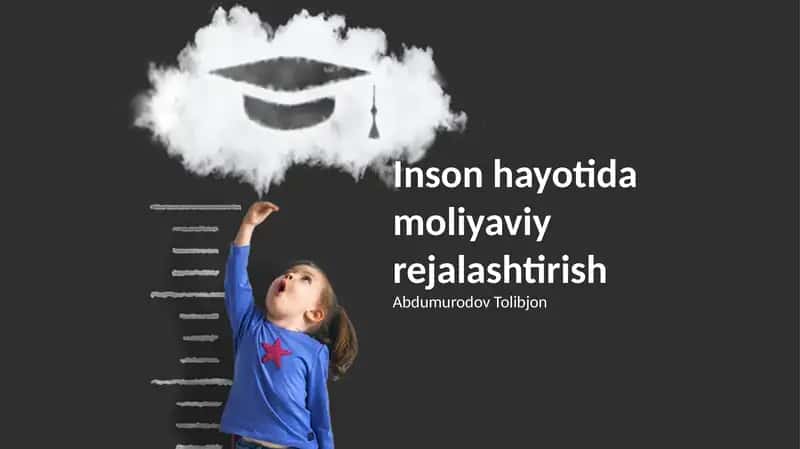 Inson hayotida moliyaviy rejalashtirish