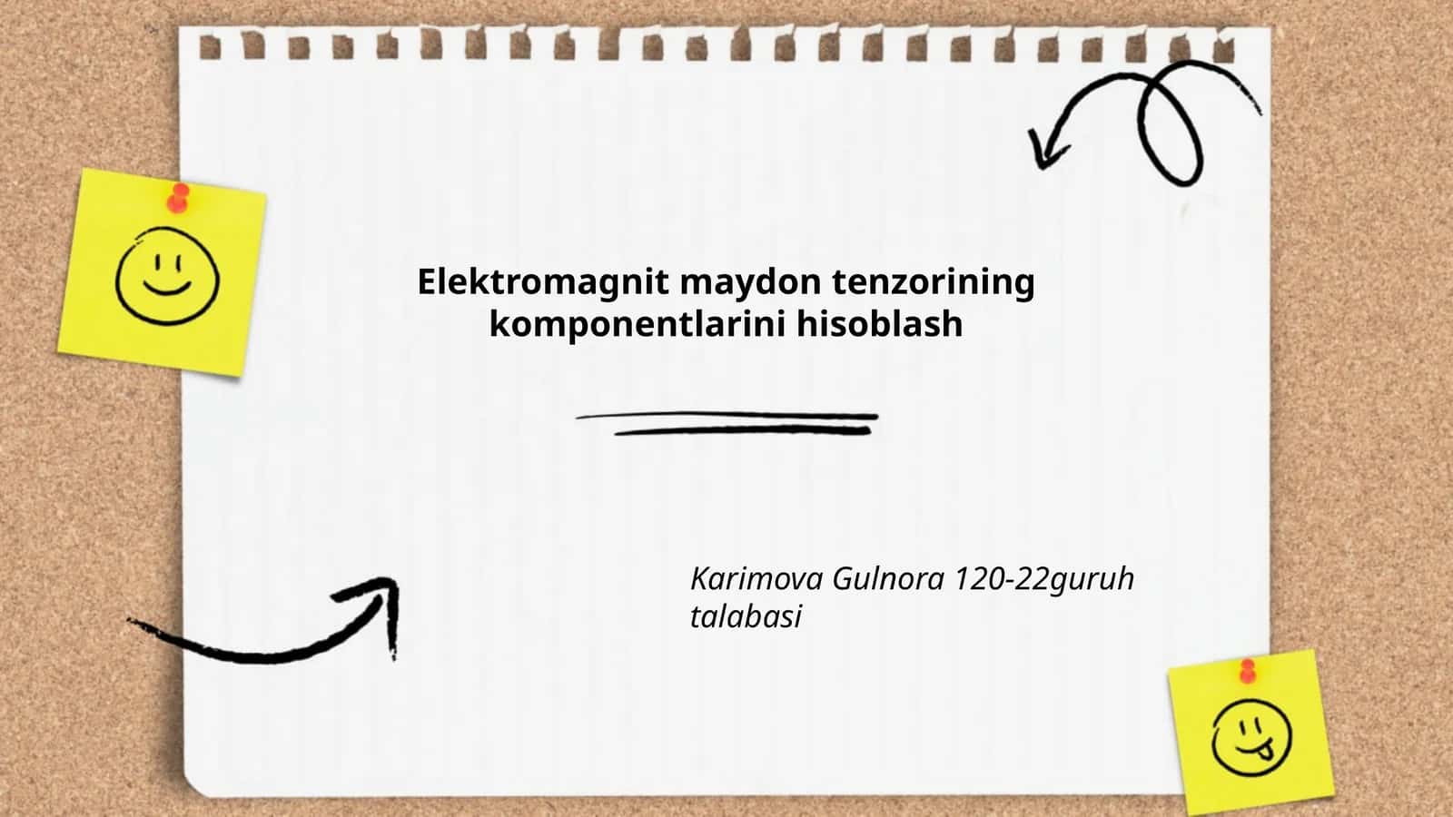 Elektromagnit maydon tenzorining komponentlarini hisoblash