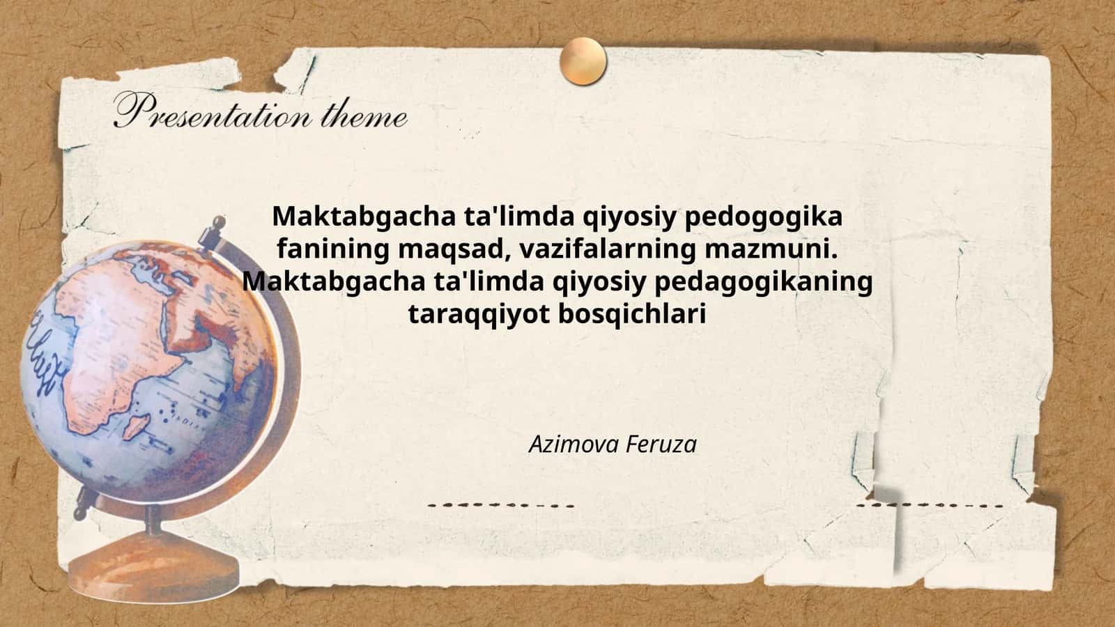 Maktabgacha ta'limda qiyosiy pedagogika
