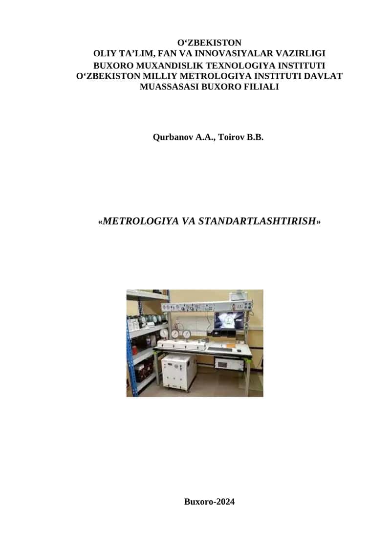 Metrologiya va standartlashtirish