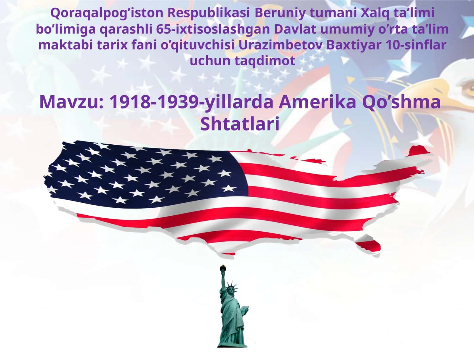 1918-1939-yillarda Amerika Qo’shma Shtatlari
