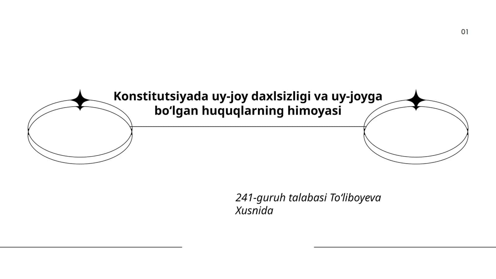 Konstitutsiyada uy-joy daxlsizligi va uy-joyga boʻlgan huquqlarning himoyasi