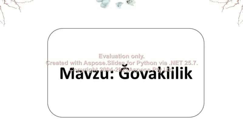 Ğovaklilik