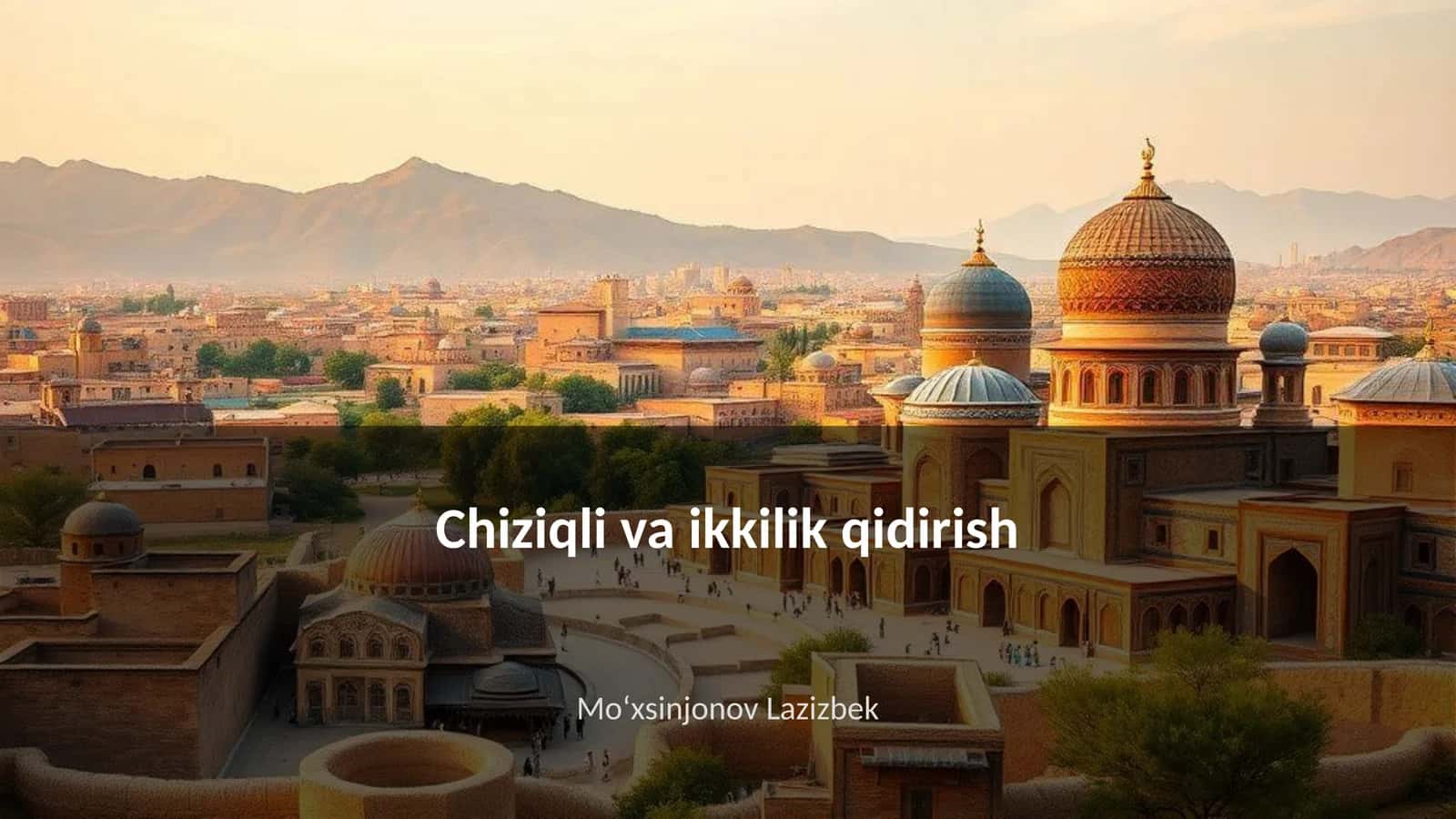 Chiziqli va ikkilik qidirish